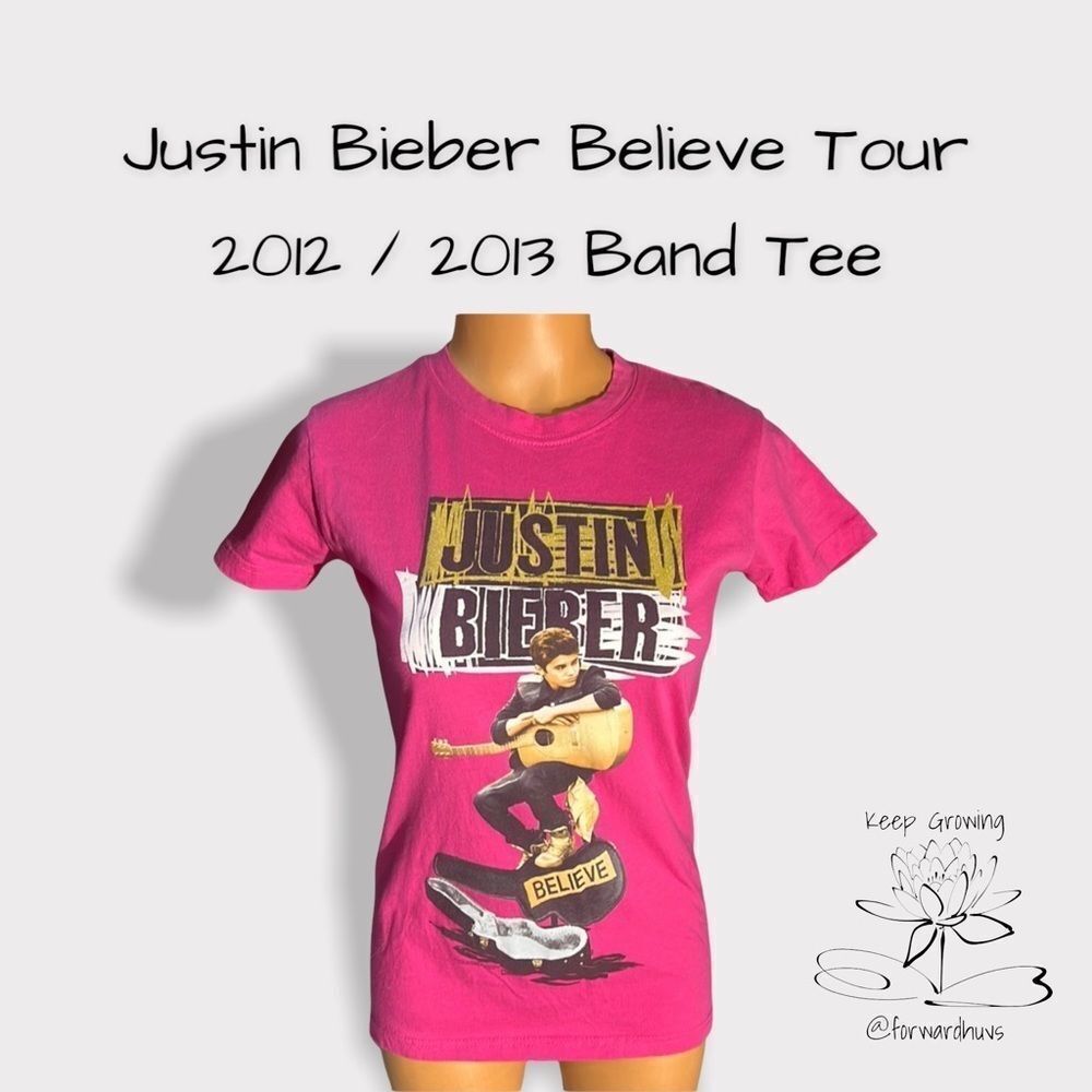 Justin Bieber Believe Tour 2012 / 2013 Band Tee Size MEDIUM